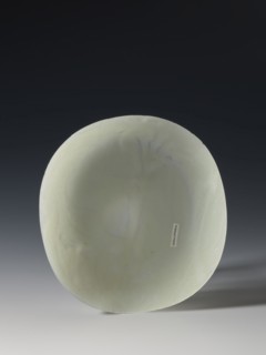 Plaque-lid, 19th century Qing dynasty 1644–1911, China; bas-relief carved jade with engraving;