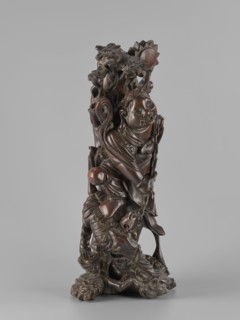 Mythical figure; unknown sculptor; Chinese art; Chinese culture; pines; fantastical beasts; Qing