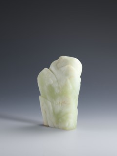 Small screen on a base, Chinese, Qing 1644–1911. Small screen with an oval cross-section made of