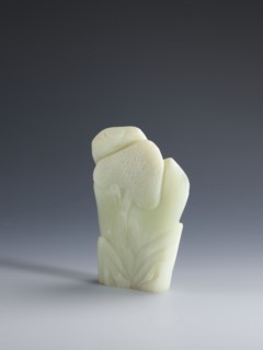 Small screen on a base, Chinese, Qing 1644–1911. Small screen with an oval cross-section made of