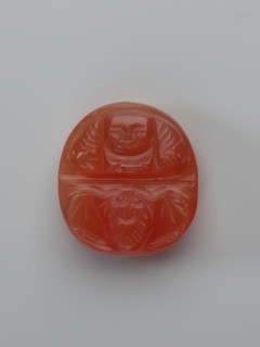 Monk Budai Laughing Buddha and a bat; unknown creator; bats iconography; Chinese art, Chinese