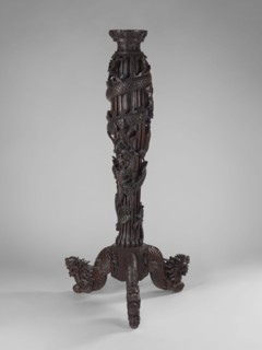 Pedestal, Chinese, Qing 1644–1911, 17th–19th century, China; sculpture, height 128 cm. Chinese art;
