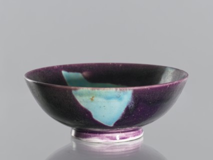 Bowl, ; vessel, ceramic, decorative; Qing dynasty 1644–1911, 18th–19th century; Chinese; purple
