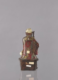 Chinese Taoist immortal Jap. sennin, Japanese art, Immortals iconography, ceramic figurine of a