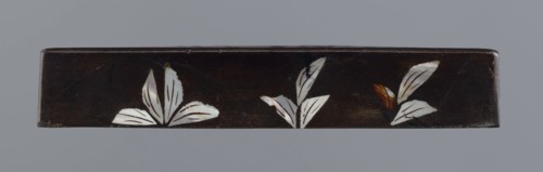 Lid, figural scenes, Chinese art, Chinese culture, Qing 1644–1911, trees, pines; lid made of black