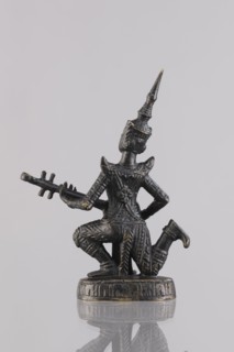 Musician figurine, Southeast Asian art; musicians; Southeast Asia culture; unknown provenance; 1st