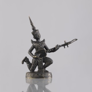 Musician figurine, Southeast Asian art, musicians, Southeast Asia culture, 1st half of the 20th
