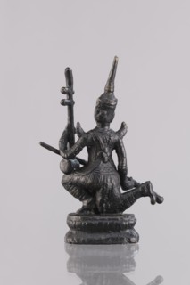 Musician figurine, Southeast Asian art; subject: musicians; culture: Southeast Asia; provenance,