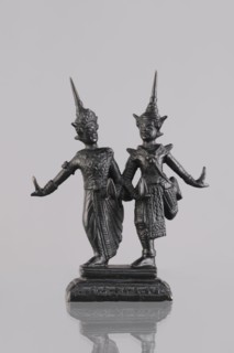 Figurines of a dancing couple, Southeast Asian art, dance, Southeast Asia culture, unknown