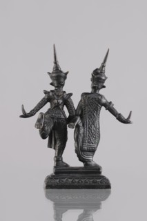 Figurines of a dancing couple, Southeast Asian art, dance, Southeast Asia culture, unknown