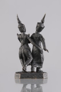 Figurines of a dancing couple, dance, Southeast Asia culture, art of Southeast Asia, 1st half of