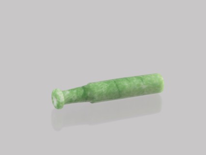 Cigarillo, creator unknown, Chinese, Qing dynasty 1644–1911, 19th century. Cast glass, green and