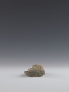 Seated lion, Chinese, lion fo, Qing dynasty 1644–1911; figurine carved in soapstone elephantine,