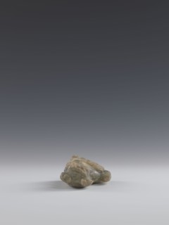 Seated lion, Chinese, lion fo iconography, Qing dynasty 1644–1911; soapstone elephantine figurine,