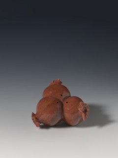 Three connected pomegranates fragment of a whole., Chinese. Qing dynasty 1644–1911. Object in the