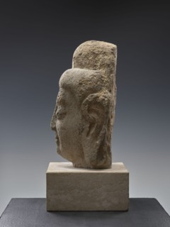 Head of Buddha, Chinese, Qing 1644–1911 and Song 960–1279 influences, Chinese Buddhism iconography;