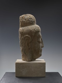Head of Buddha; creator, provenance, Chinese; Qing 1644–1911; Song 960–1279 style; Chinese