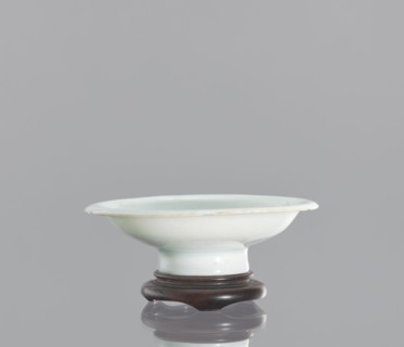 Alcohol bowl with base, Chinese, ceramics, porcelain vodka bowl. Plate with widely flared walls and