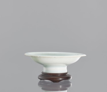 Alcohol bowl with base, Chinese, ceramics, porcelain vodka bowl. Plate with widely flared walls and