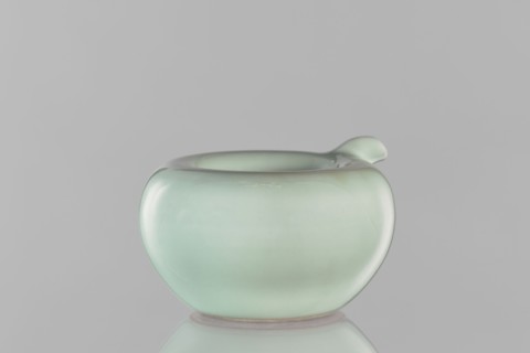 Water vessel, Chinese, Qing dynasty Kangxi period, 1662–1722. Ceramic celadon glazed decorative