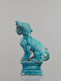 Lion fo, creator unknown, Chinese, Qing 1644–1911, 17th century, ceramic animal figurine of a