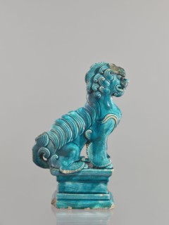 Lion fo, creator unknown, Chinese, Qing dynasty 1644–1911, 17th century, ceramic animal figurine of