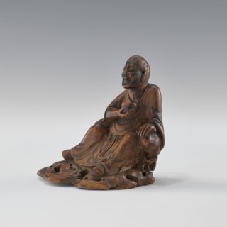 Sage - monk, unknown sculptor, Chinese art, Chinese culture, Qing 1644–1911, figurine of a