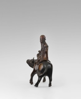 Shoulao on a buffalo - incense burner, Chinese, men, buffaloes, Taoism, incense burner, sage,