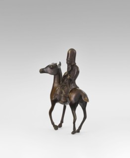 Shoulao on a deer - incense burner, unknown sculptor, deer, Chinese art, Chinese culture, Taoism,