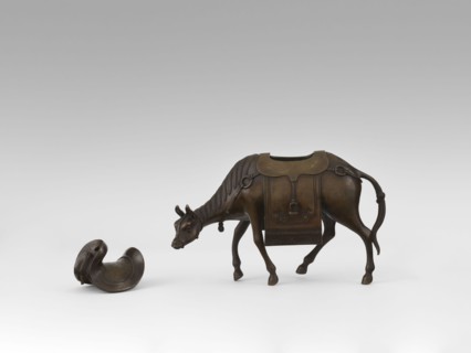 Mule with saddle — incense burner, Qing style, Chinese, 19th century Qing 1644–1911, China;