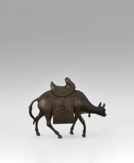 Mule with saddle — incense burner; maker, Qing style; Chinese; subject: mule with saddle, saddle