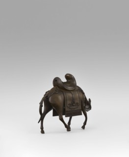 Mule with saddle - incense burner, Qing style, Chinese art, Chinese culture, mules, animals, saddle