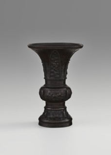 Gu-type vessel gu cup, Chinese, Qing dynasty 1644–1911, 18th century, ritual/ceremonial vessel,