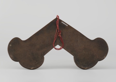 Gong, Chinese, Qing 1644–1911, 18th century, idiophone percussion instrument. Bronze gong with