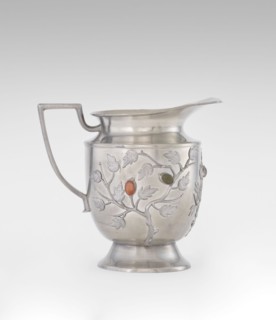 Jug, plant ornament, Chinese, Chinese art, teapots, fruit ornament, applications, plum trees, Qing