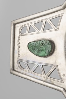Platter, Chinese, openwork with bats and coins iconography, Qing dynasty 1644–1911, 19th century,