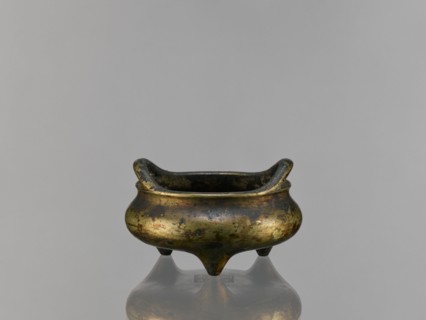 Li-type incense burner, Chinese, ceremonial Li-type ritual vessel, Ming style, Qing 1644–1911,