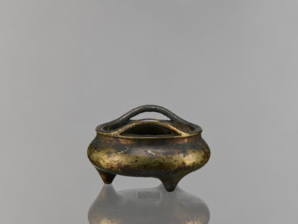 Li-type incense burner, Chinese, ceremonial Li-type ritual vessel, Ming style, Qing 1644–1911,