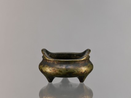 Li-type incense burner, Chinese, ceremonial ritual vessel in Li-type form, Ming style, Qing