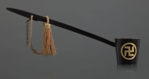 Ritual ladle, Chinese, Qing dynasty 1644–1911, late 19th century. Buddhism ritual vessel with