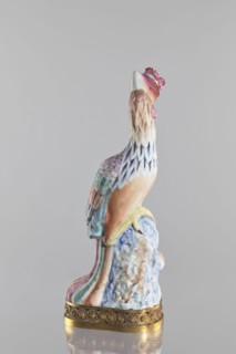 Bird, Chinese, Qing dynasty 1644–1911; porcelain figure of a bird pheasant/phoenix, fenghuang