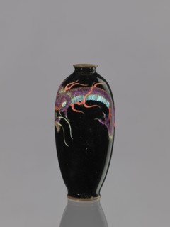 Vase;, Cloisonné enamel on copper. Japanese, Meiji period 1868–1912, 19th/20th century. Motifs: