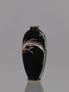Vase; cloisonné enamel on copper; Japanese; Meiji period 1868–1912, 19th–20th century; height 11.7