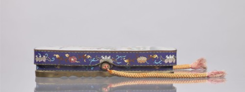 Letter box fubako with lid, Japanese, Meiji period late 19th century, 1868–1912. Cloisonné enamel