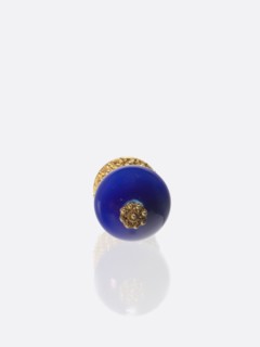 Button for a semi-official cap of a fourth-ranking official, Gift; 19th century, China, Qing
