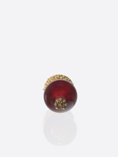 A button for a semi-official cap of a first-ranking official, Chinese, Qing dynasty 1644–1911. A