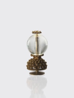Button for a semi-official cap of a fifth-ranking official, Chinese, Qing dynasty 1644–1911. Button
