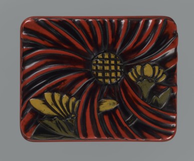 Box with a lid., Japanese, Meiji period 1868–1912, early 20th century. Lacquer chôshitsu, carved;