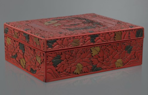 Box with a lid, Chinese art, Chinese culture, figural scenes, floral motifs, Qing 1644–1911,
