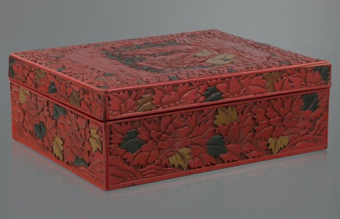 Box with a lid, Chinese art, Chinese culture, figural scenes, floral motifs, Qing 1644–1911,
